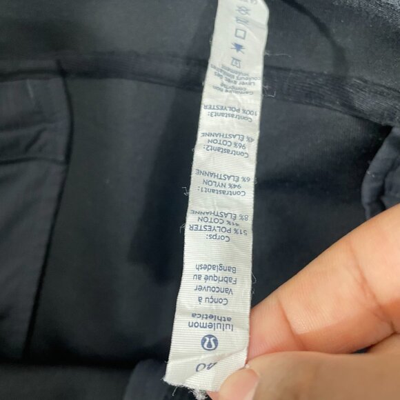 Lululemon Pants Men 40 Charcoal Performance Athletic Flat Front - Picture 6 of 12